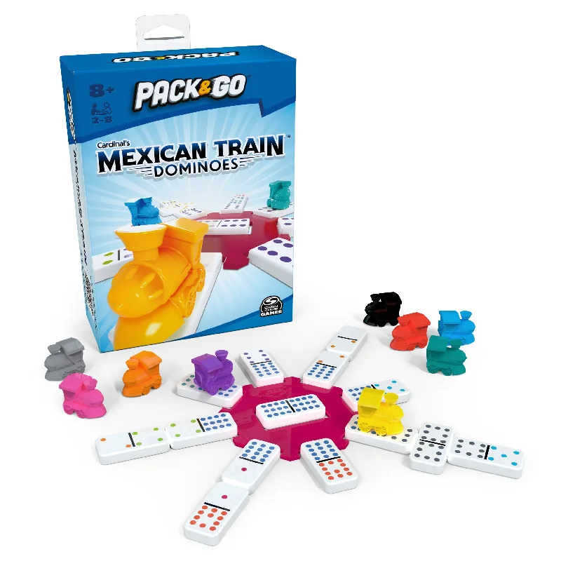 Digital Plaything for picnic games-Pack & Go Mexican Train Dominoes