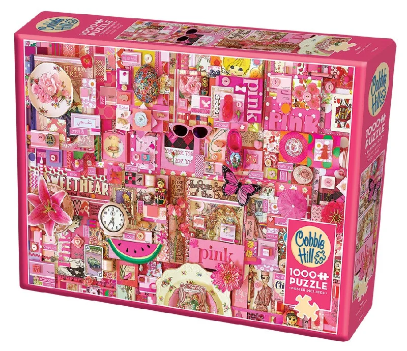 Pink 1000 Piece Jigsaw Puzzle