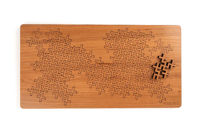 Wooden Puzzle for school fun-Plus 022 Puzzle - Wooden geometric jigsaw puzzle