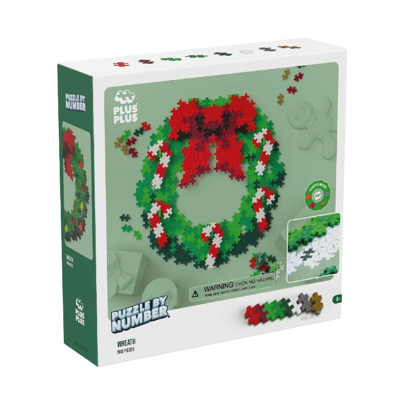 Digital Plaything for relaxation games-Puzzle By Number - Wreath: 500 Pcs