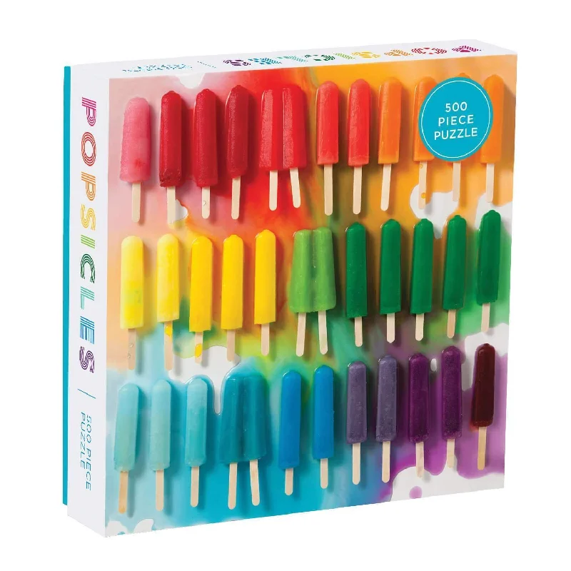 Rainbow Popsicles 500 Piece Jigsaw Puzzle