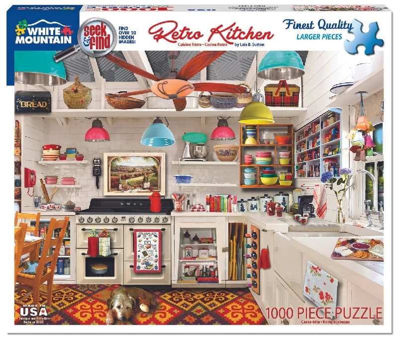 Retro Kitchen Seek & Find 1000 Piece Jigsaw Puzzle