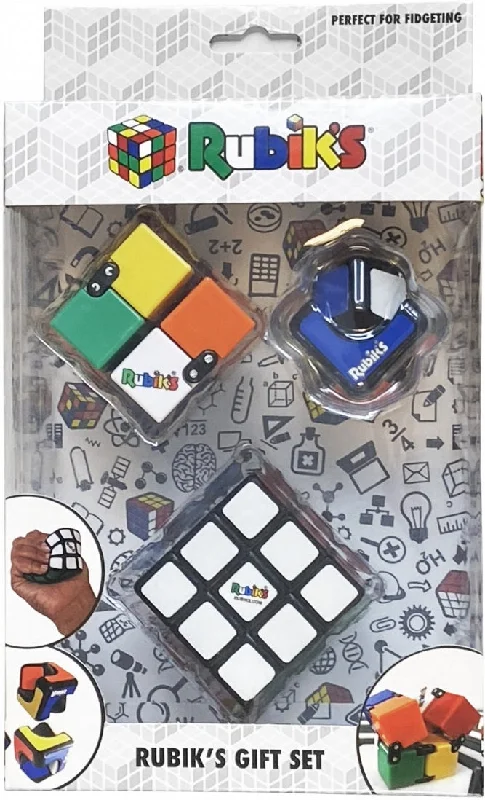 Rubik's cube for fostering perseverance and determination-Rubiks Gift Set (Includes Squishy Cube, Infinity Cube and Spin Cublet)