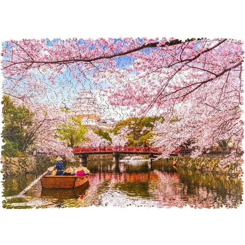 Wooden Puzzle for sea play-Sakura Wooden Jigsaw Puzzle