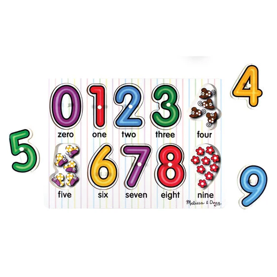 Digital Plaything for outdoor play-See-Inside Numbers Peg Puzzle 3273