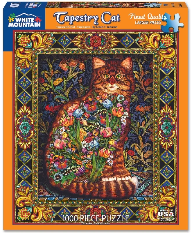 Tapestry Cat 1000 Piece Jigsaw Puzzle