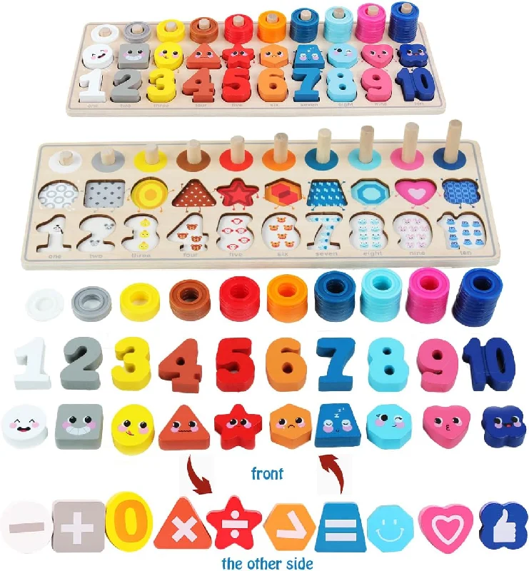 Digital Plaything for winter play-Textile Counters Numbers and Shapes