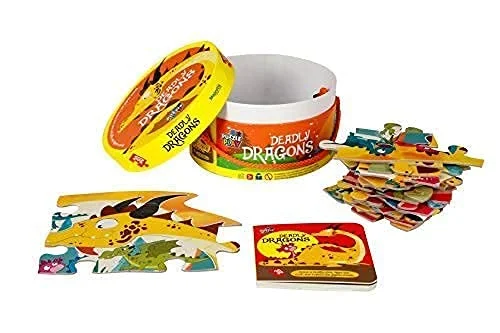 Interactive Books for picnic play-The Deadly Dragons Tree ArtBook and Puzzle - 30 Pieces