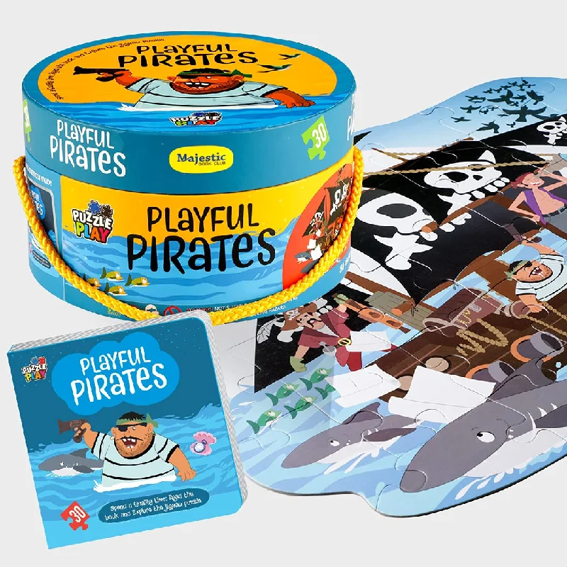 Interactive Books for indoor fun-The Pirate Tree Floor Puzzle And Story Book