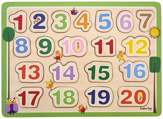 Digital Plaything for tree adventures-Wacky Wonders - Wooden number Puzzle 123