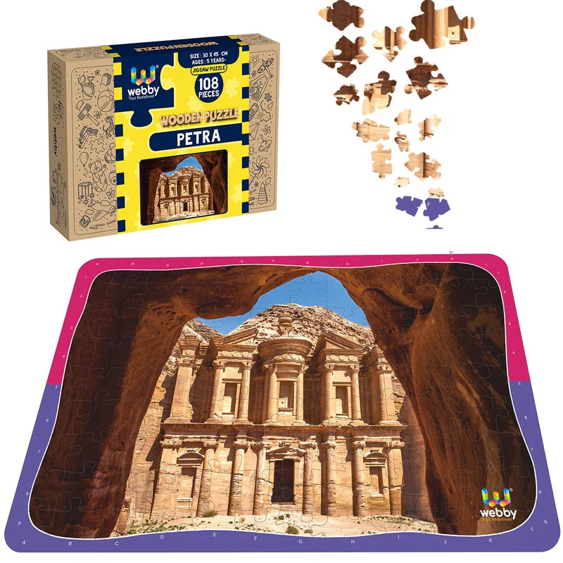 Wooden Puzzle for teen joy-Petra Wooden Jigsaw Puzzle, 108 Pieces