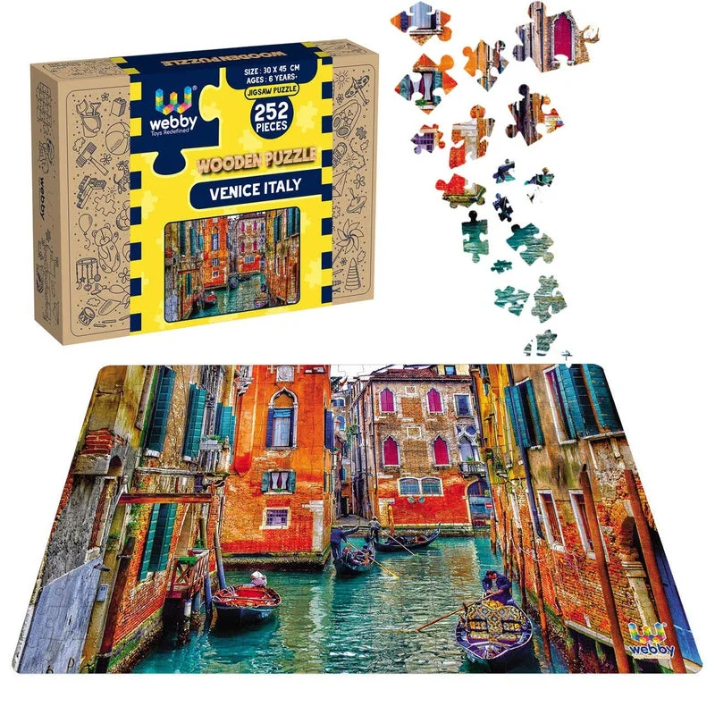 Wooden Puzzle for leafy art-Venice, Italy Wooden Jigsaw Puzzle - 252 Pieces