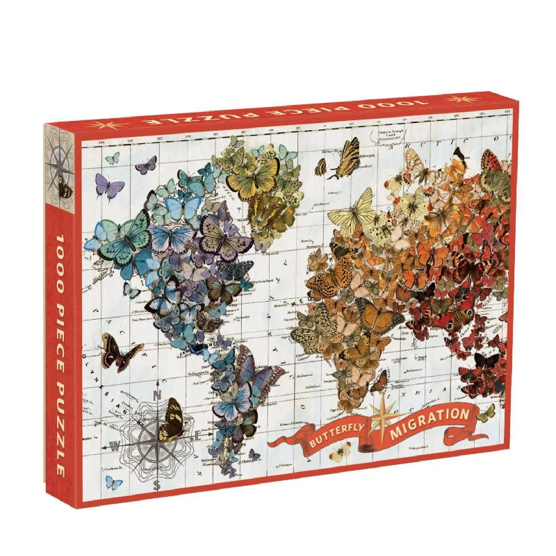 Wendy Gold Butterfly Migration 1000 Piece Jigsaw Puzzle