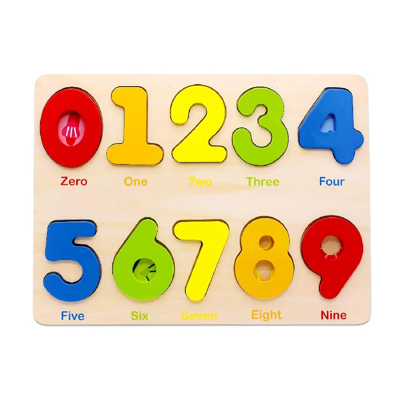 Digital Plaything for elementary play-Wooden Preschool Learning Number Puzzles Toys For Kids Age 2 4? Educational