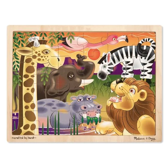 Wooden Puzzle for festive gifts-African Plains Wooden Jigsaw Puzzle-2937