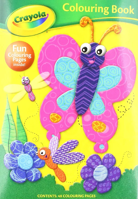 Interactive Books for preschool learning-Alligator Books Crayola Butterfly Colouring Book - English