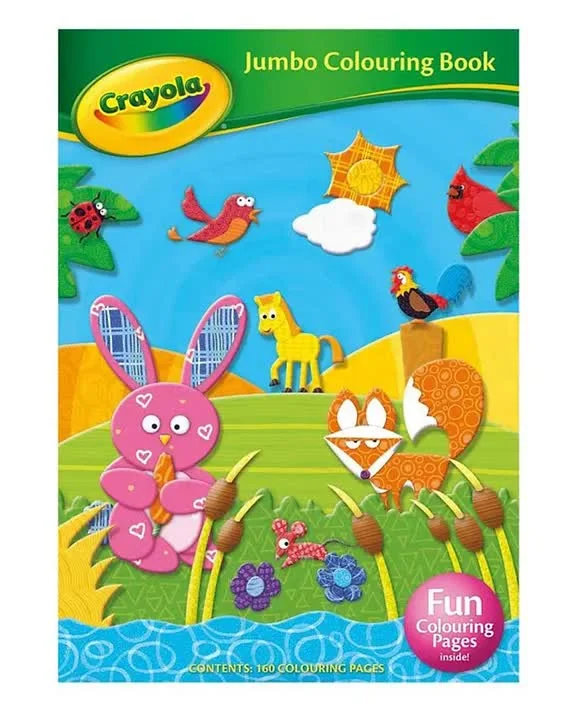 Interactive Books for winter tales-Alligator Books Crayola Jumbo Colouring Book - English