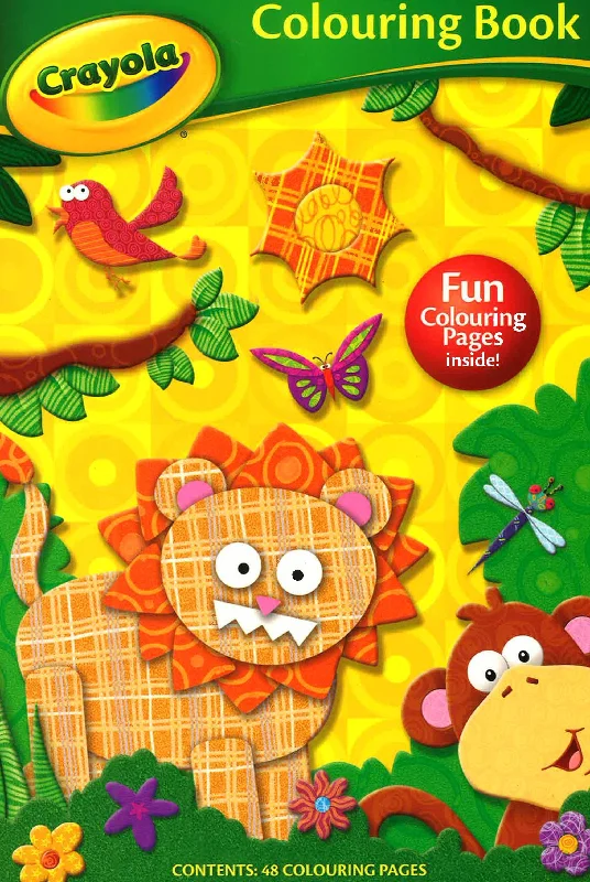 Interactive Books for plane rides-Alligator Books Crayola Lion Colouring Book - English