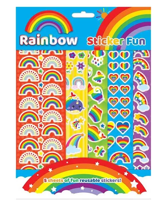 Interactive Books for group laughter-Alligator Books Rainbow Sticker Book - English