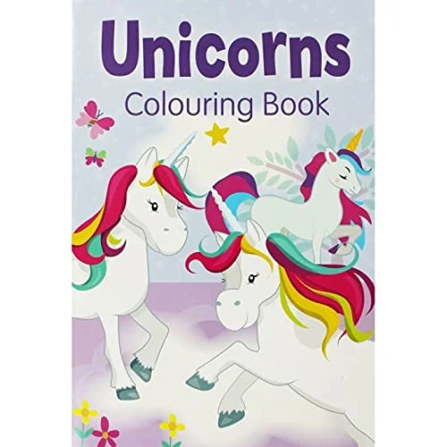 Interactive Books for Easter hunts-Alligator Books Unicorns Colouring Book - English