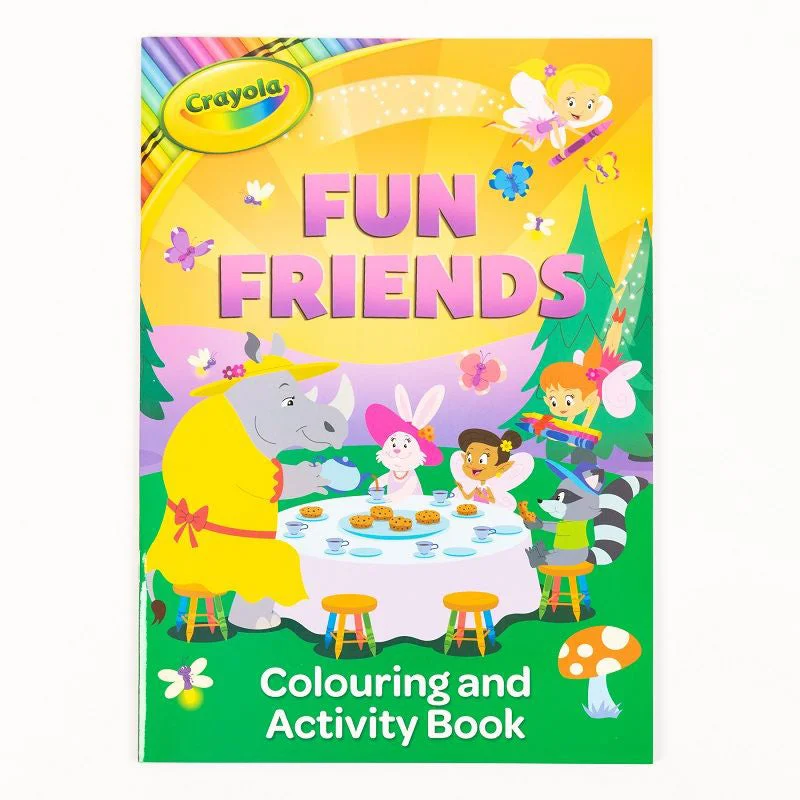 Interactive Books for classroom use-Alligator Crayola Fun Friends Colouring and Activity Book - English