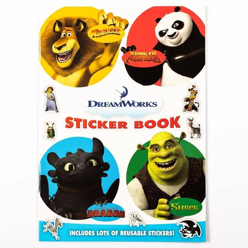 Interactive Books for mindfulness fun-Alligator Dreamworks Sticker Book - English