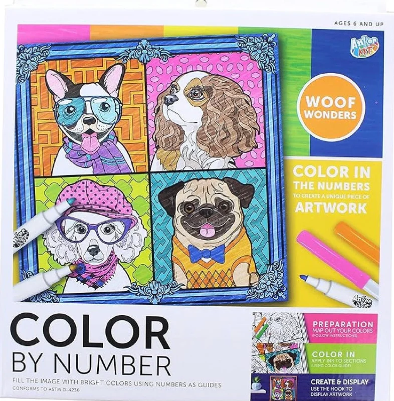 Digital Plaything for arctic fun-Color by Numbers Kit Assortment