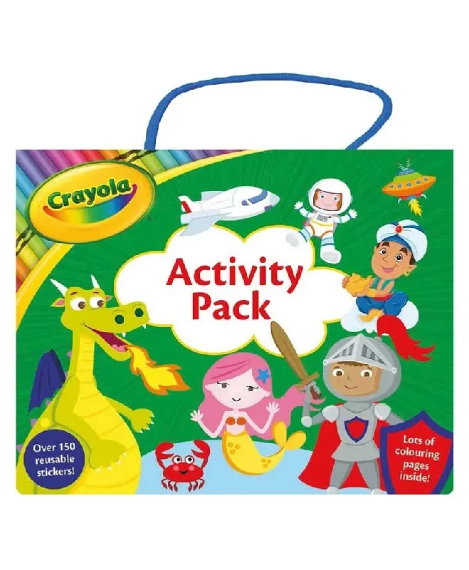 Interactive Books for holiday presents-Crayola Coloring & Sticker Activity Book - English