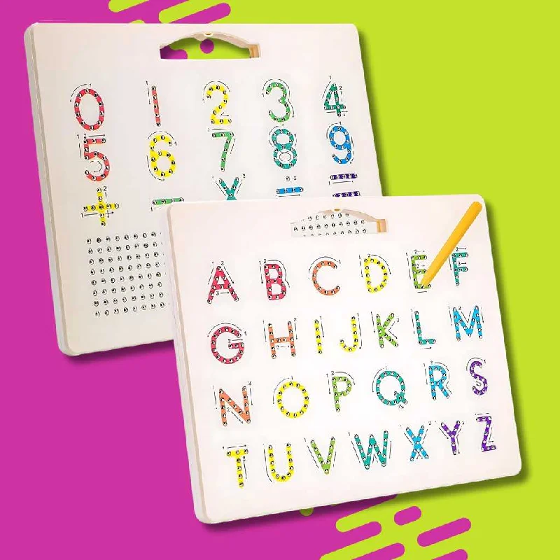 Digital Plaything for party games-Double Sided Magnetic Alphabet Number Board