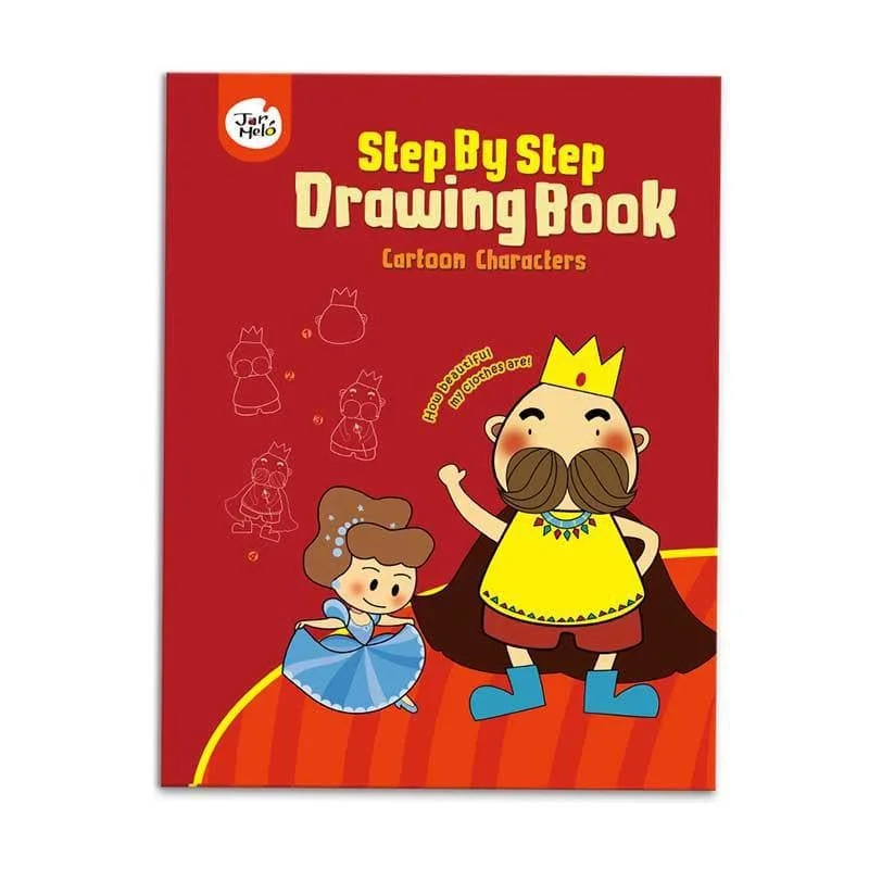 Interactive Books for New Year cheer-Drawing Book - Cartoon Characters (Step by Step)