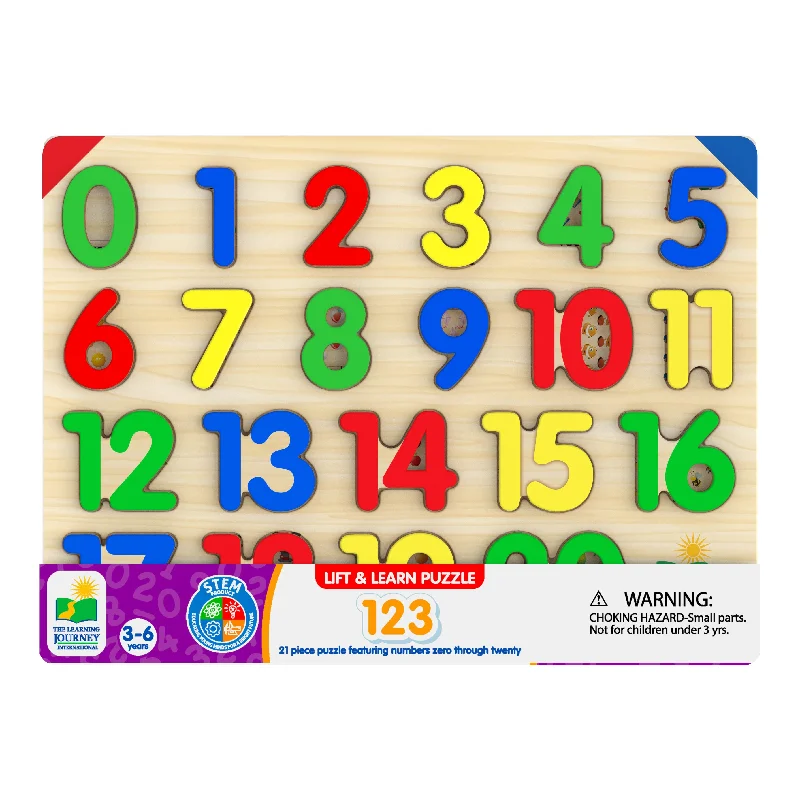 Digital Plaything for lounge play-Lift & Learn 123 Number Puzzle