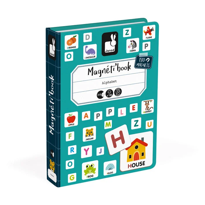 Interactive Books for bedtime calm-English Alphabet Magnetic Book