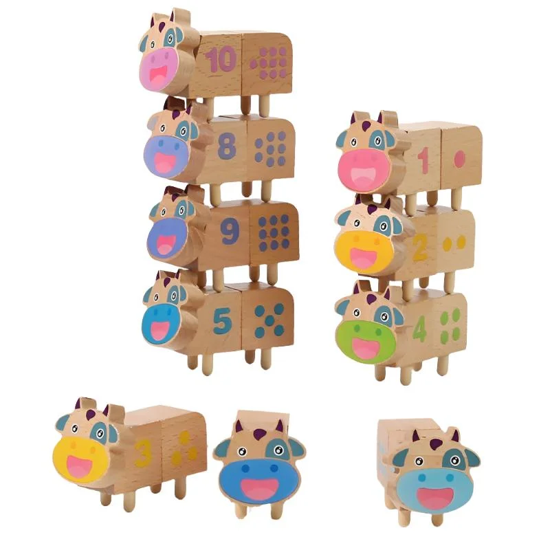 Digital Plaything for farm life-Cow Number Matching Puzzle