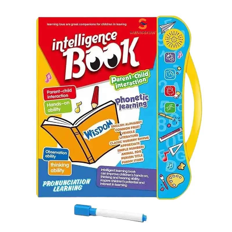 Interactive Books for college students-Intelligent Learning Kids Baby Book English Letters Music  Animals Phonetic Educational Book