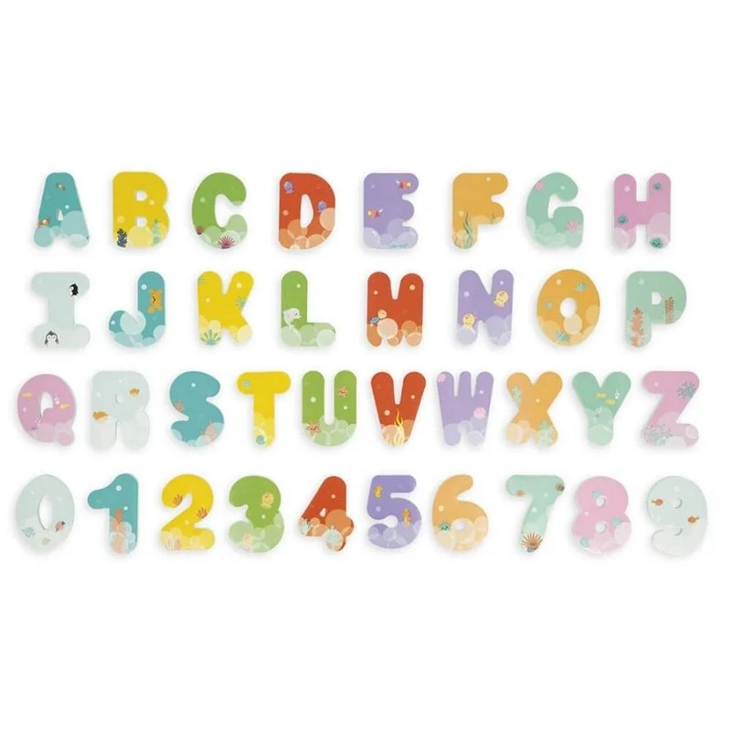 Digital Plaything for brain training-Bath Time Letters and Numbers