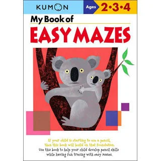 Interactive Books for adventure quests-KUMON - My Book of Easy Mazes