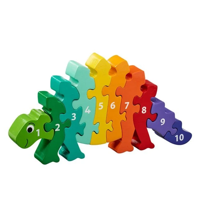 Digital Plaything for snowy evenings-Lanka Kade Fairtrade Number Puzzle 1-10 Dinosaur