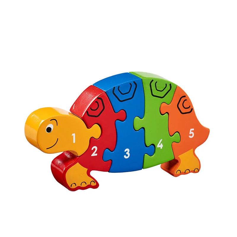 Digital Plaything for summer camps-Lanka Kade Fairtrade Number Puzzle 1-5 Tortoise