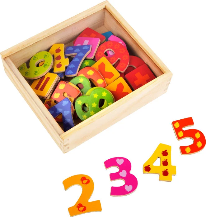 Digital Plaything for zoo visits-Small Foot Colourful Magnetic Numbers