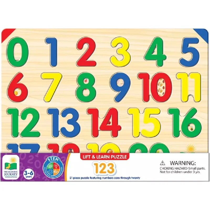 Digital Plaything for family time-Lift & Learn 123 Number  Puzzle