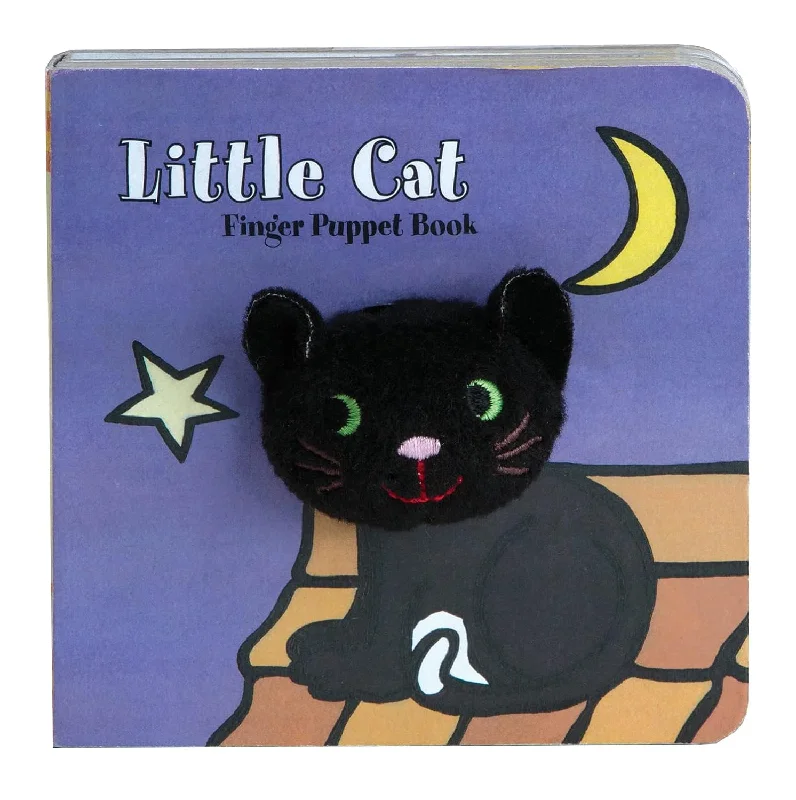 Interactive Books for quiet time-Little Cat Board Book and Finger Puppet