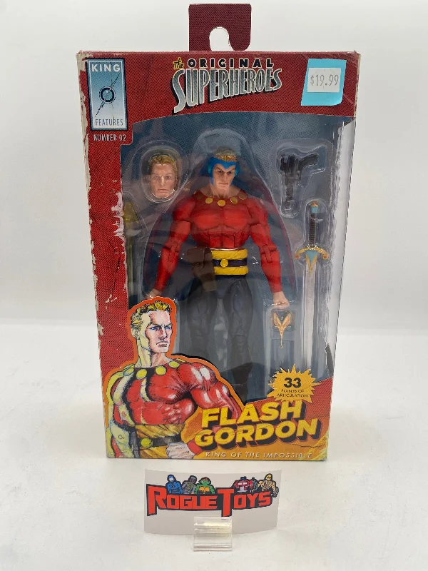 Digital Plaything for teacher aids-NECA Reel Toys The Original Superheroes Number 02 Flash Gordon