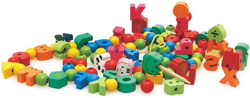 Digital Plaything for preschool learning-Number Letter Bead Educational Wooden Toy