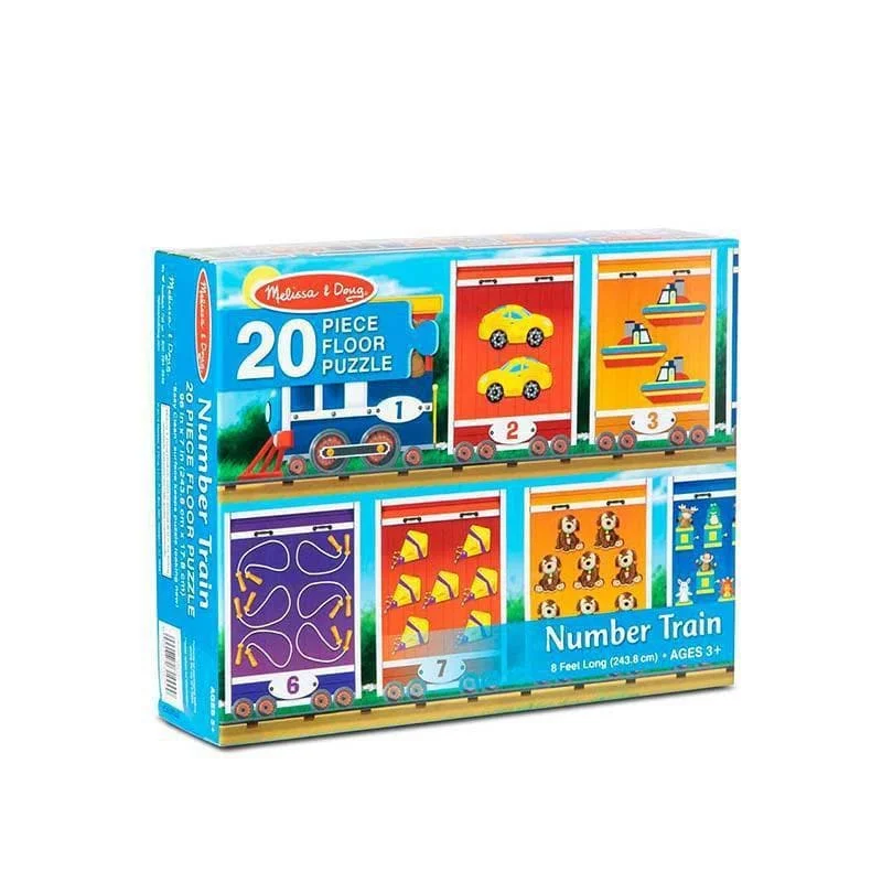 Digital Plaything for classroom use-Number Train Floor Puzzle - 20pc