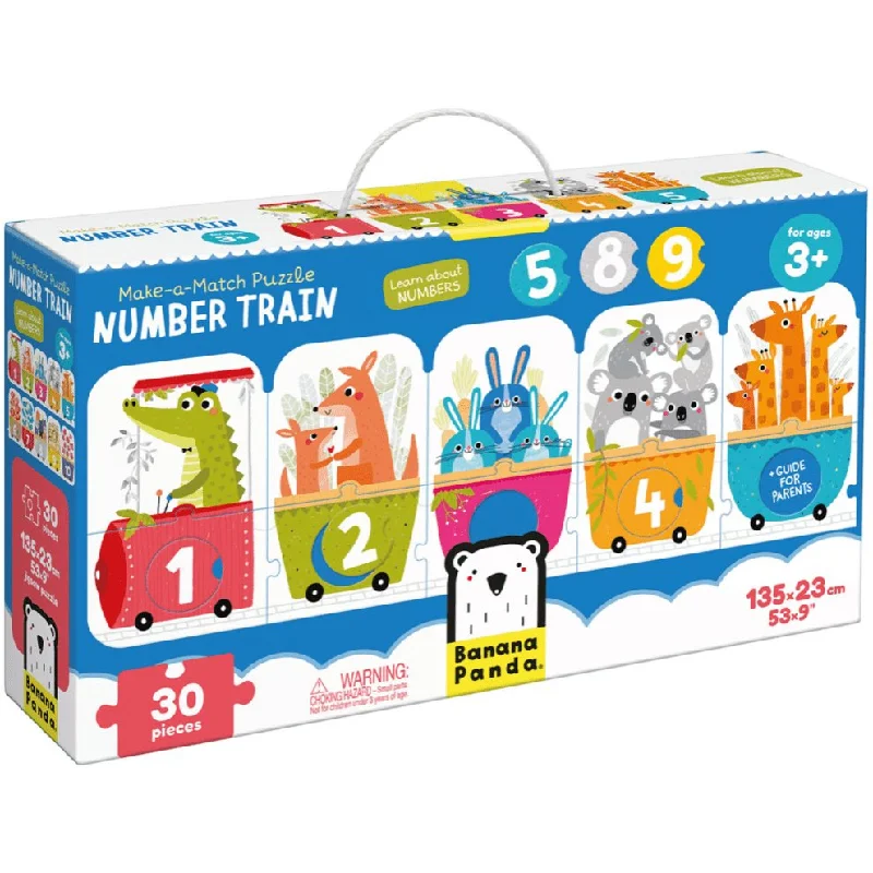 Digital Plaything for kids learning-Number Train Puzzle 30 Pieces_49113