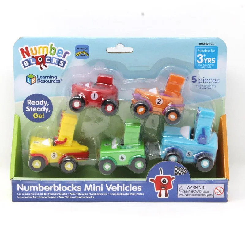 Digital Plaything for touchscreen fun-Numberblocks Mini Vehicles Set By Learning Resources - Ages 3+