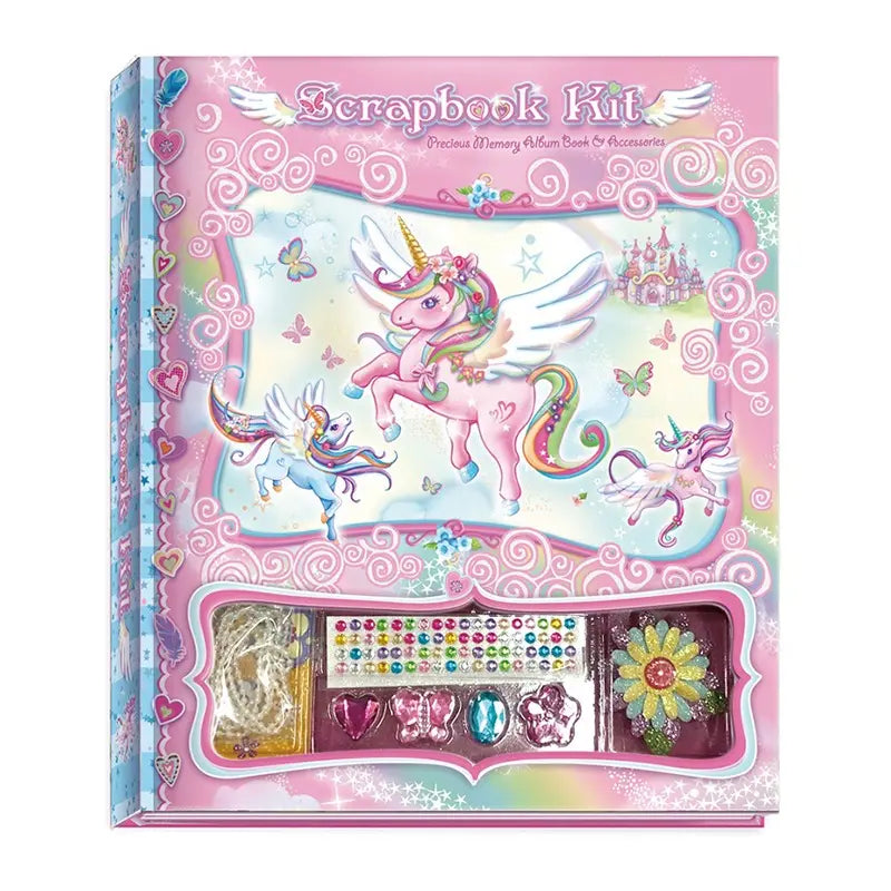 Interactive Books for animal friends-Pecoware Unicorn Scrapbook Decorating Set