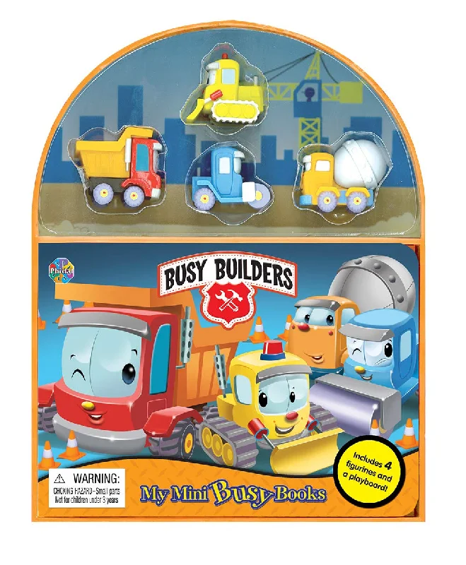 Interactive Books for family bonding-Phidal Busy Builders Mini busy Books - Multicolor