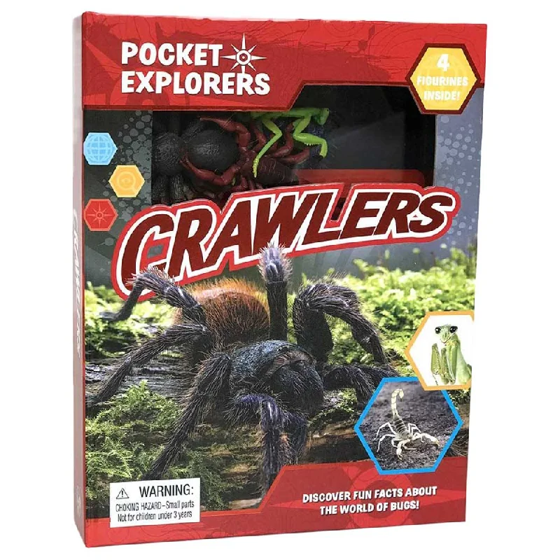 Interactive Books for birthday gifts-Phidal Crawlers Pocket Explorers Book - English