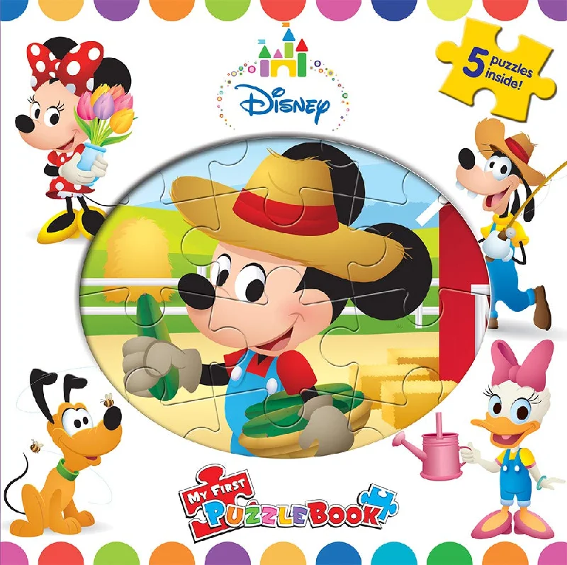 Interactive Books for family bonding-Phidal Disney Babies My First Puzzle Book - English